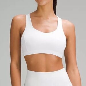 Lululemon Free to Be Serene White Sports Bra